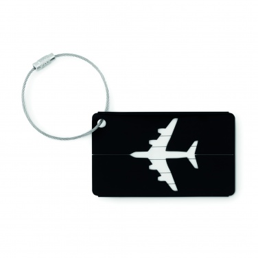 Logo trade promotional gift photo of: Aluminium luggage tag